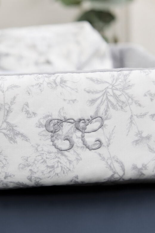 MALZEME KUTUSU Toile de Jouy Gris clair rayé - TU