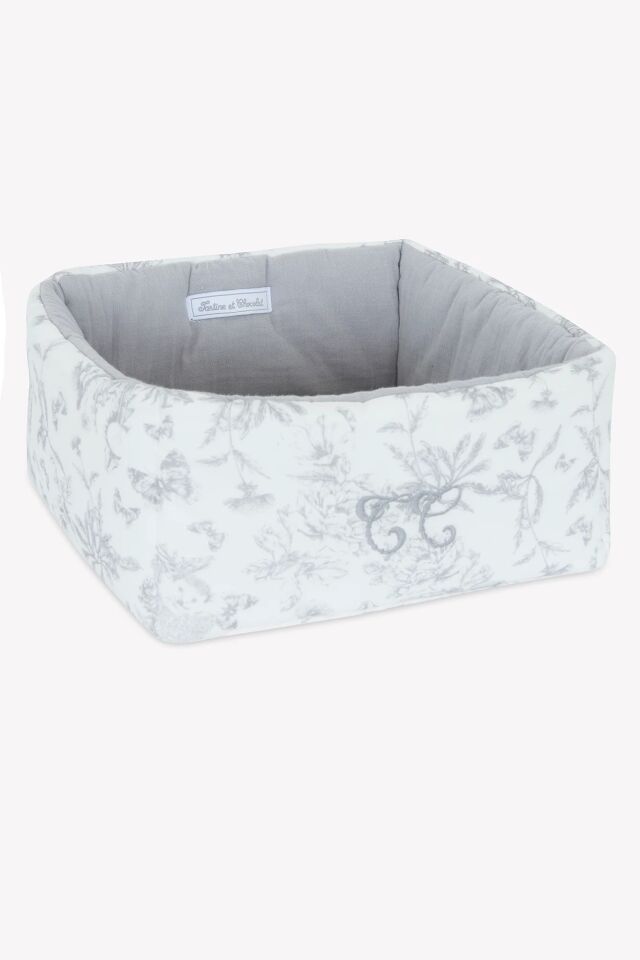 Malzeme Kutusu Toile de Jouy Gris clair rayé - TU