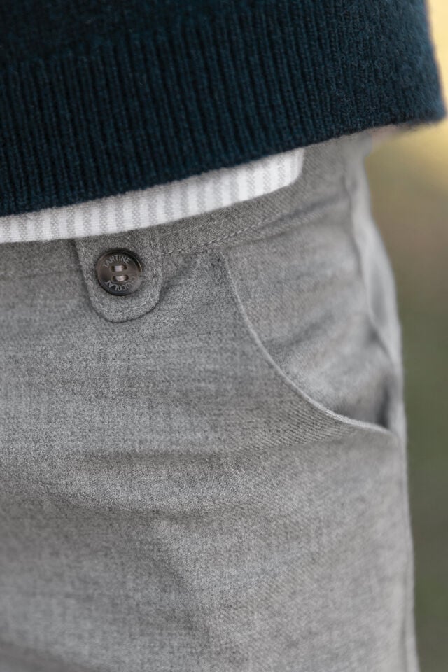 flanelle klasik PANTALON Açık gri - 8Y