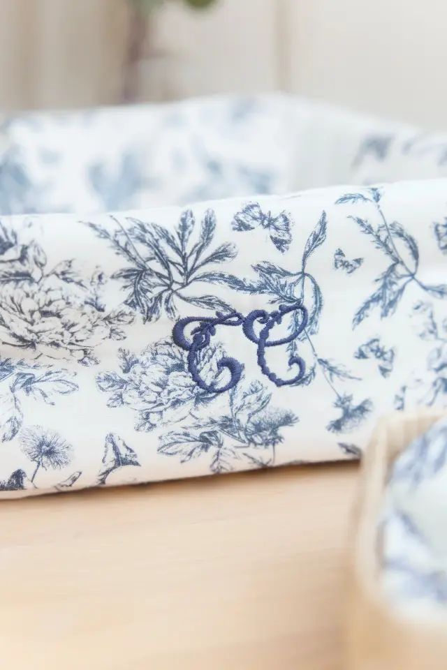 Malzeme Kutusu Toile de Jouy Marine - TU