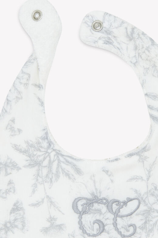 Mama Önlüğü Toile de Jouy Gris clair rayé - T1