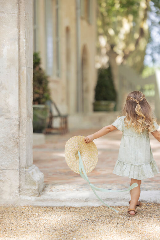 Keten Elbise Aqua - 18M