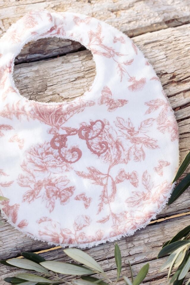 Mama Önlüğü Toile de Jouy Rose thé - TU