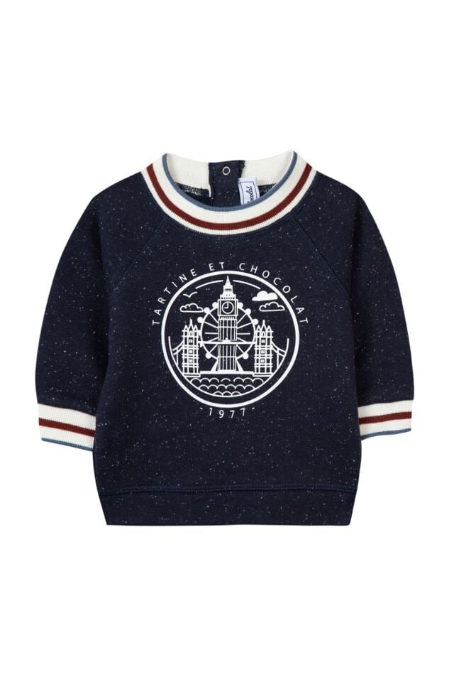 saat kuleli SWEATSHIRT Lacivert - 4Y