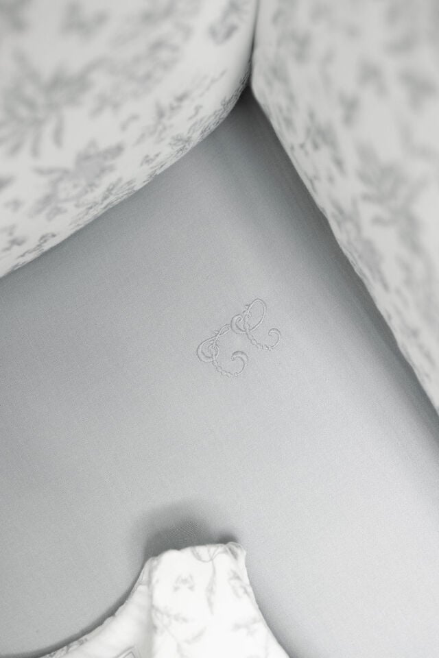 Çarşaf Toile de Jouy Gris clair rayé - TU