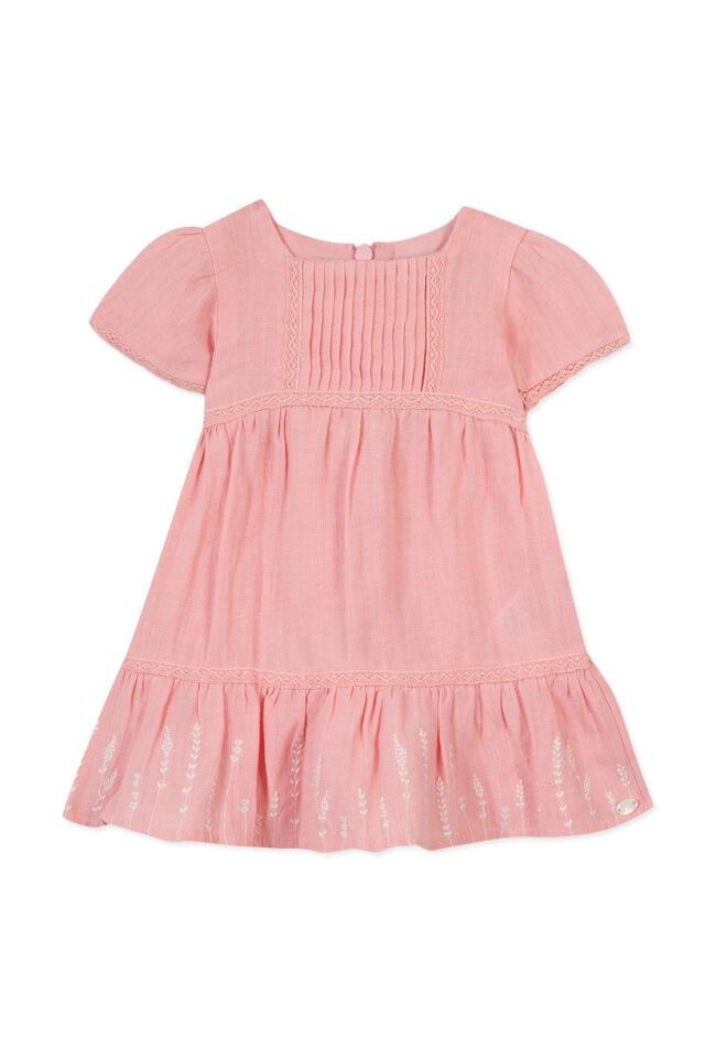 KETEN ELBİSE Azalée - Pembe - 3M