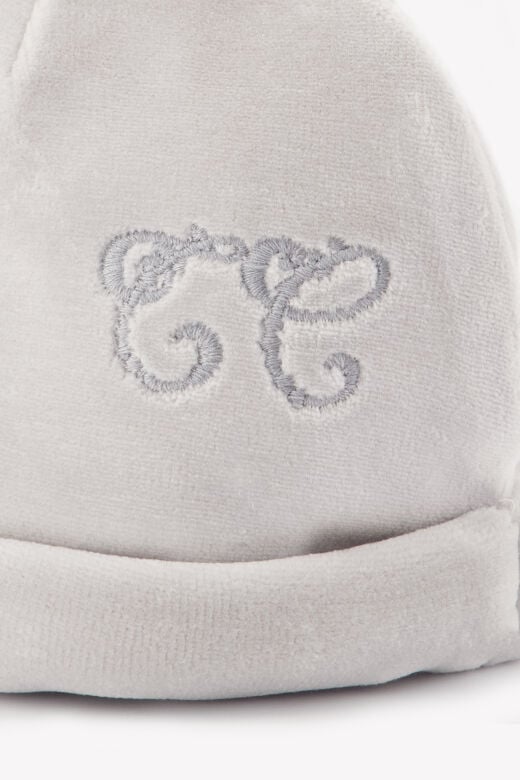 Kadife Şapka Toile de Jouy Açık gri - T0