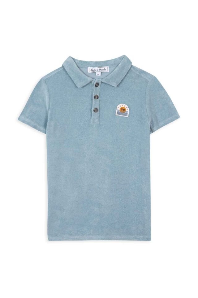 Kısa Kollu Polo T-Shirt Mavi - 5Y