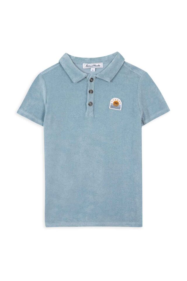 Kısa Kollu Polo T-Shirt Mavi - 5Y