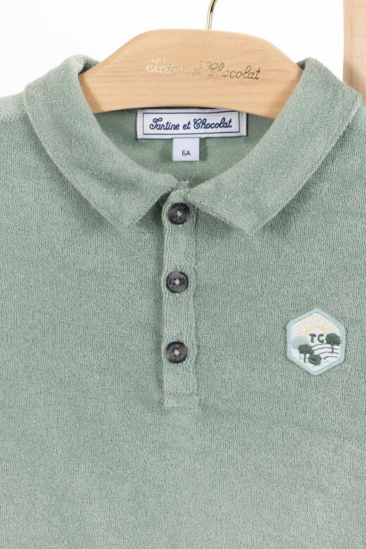 Kısa Kollu Polo T-Shirt laurier - Koyu yeşil - 6Y