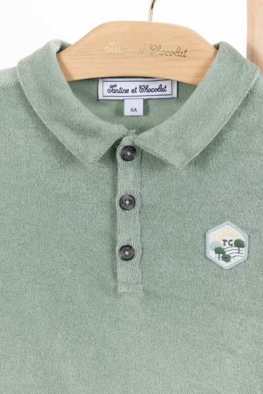 Kısa Kollu Polo T-Shirt laurier - Koyu yeşil - 6Y