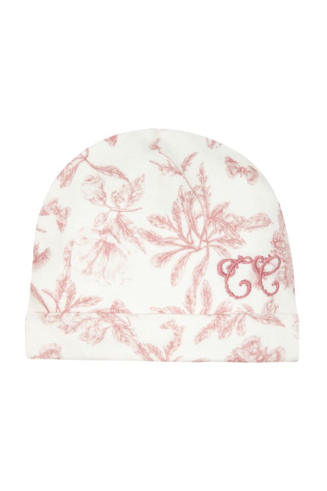 Çiçek Desenli ŞAPKA TOILE DE JOUY Rose thé - Pembe - Rose moyen - T1
