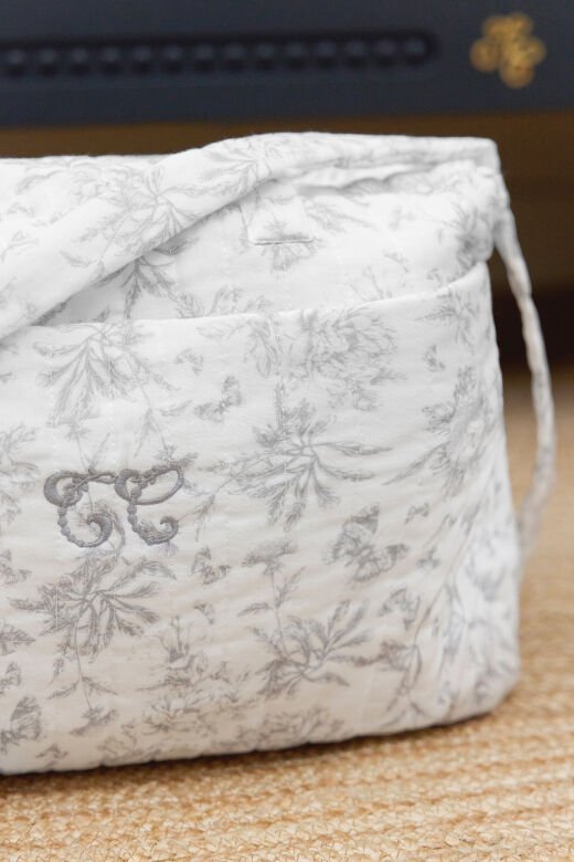 ANNE ÇANTASI Toile de Jouy Gris clair rayé - Gris Clair - Açık gri - TU
