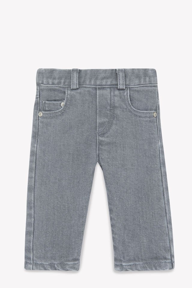 jean Pantalon gris moyen - Gris chiné - Açık gri - 18M