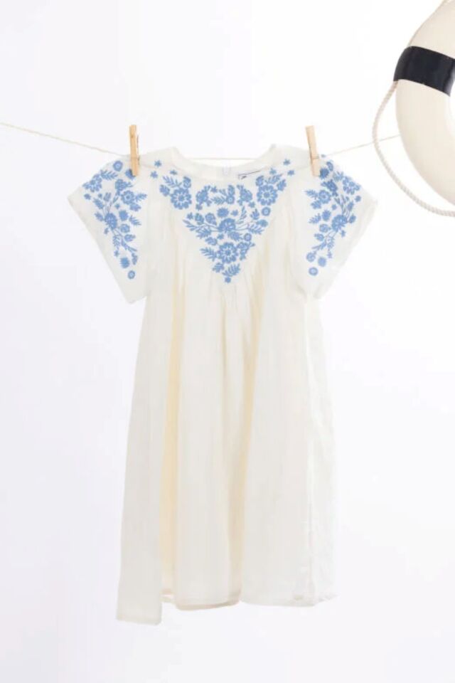 Keten Elbise Nacre - 5Y
