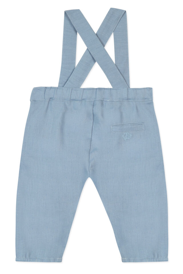 Askılı Keten Pantalon