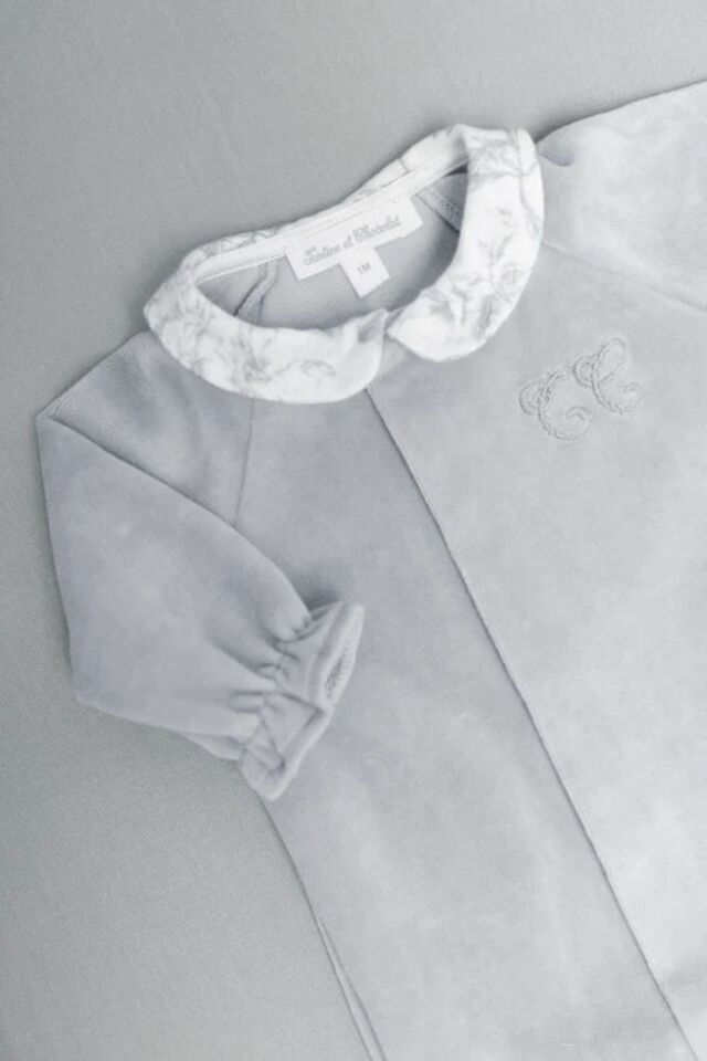 Tulum Toile de Jouy Gris Gris clair rayé - 3M