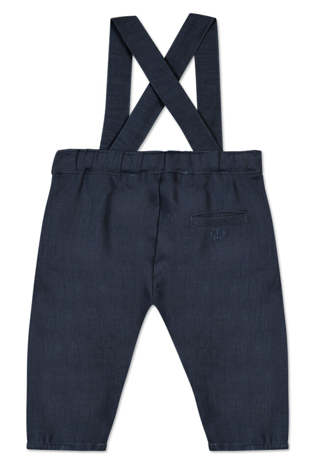 Askılı Keten Pantalon Marine - 18M