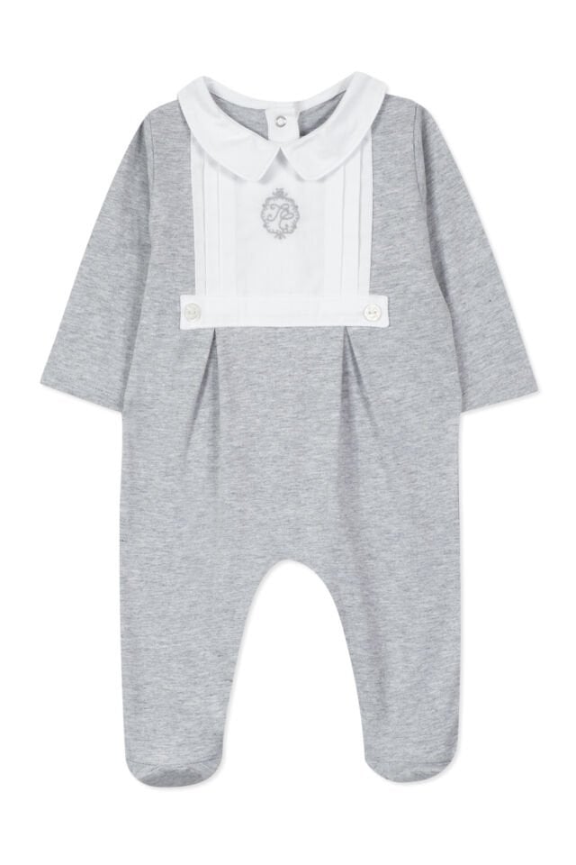 İnce koton Tulum Gris clair rayé - Gris Clair - Açık gri - 9M