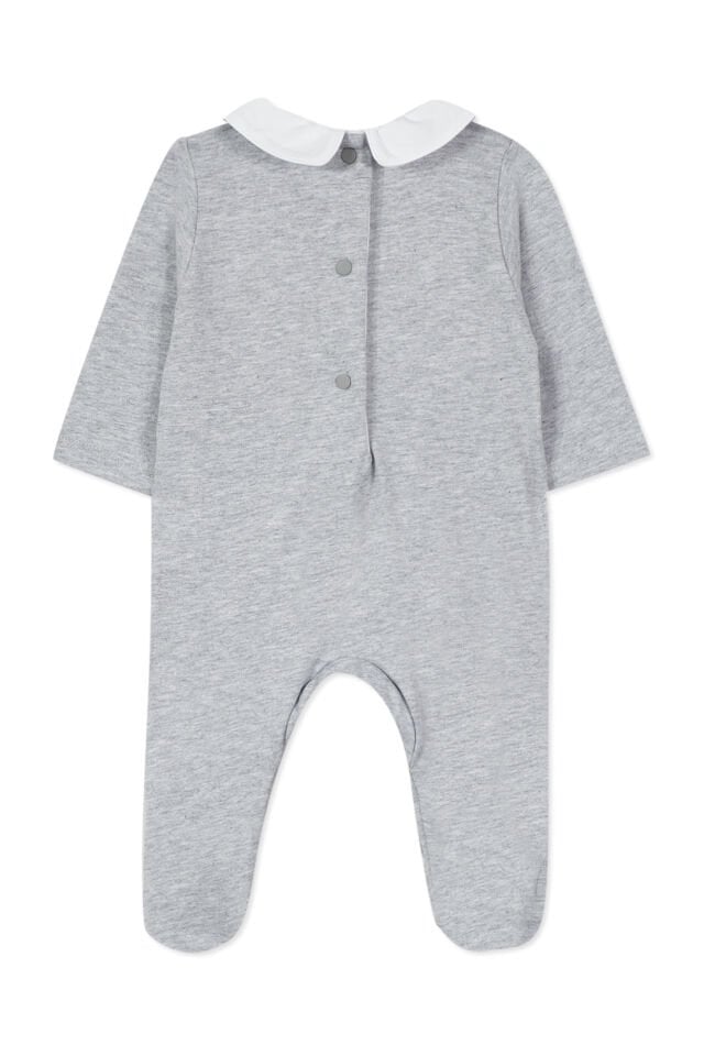 İnce koton Tulum Gris clair rayé - Gris Clair - Açık gri - 9M
