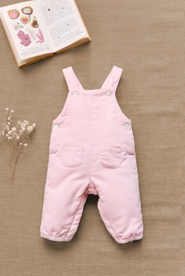 Kadife Salopet Pembe - 18M