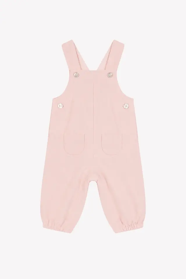Kadife Salopet Pembe - 1Y