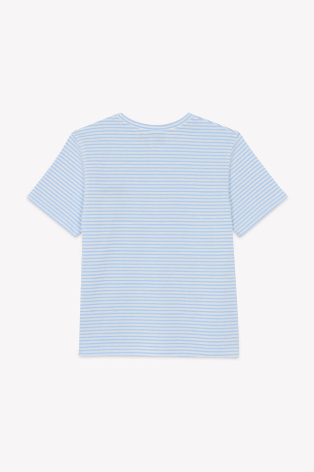 Kısa Kollu Çizgili T.Shirt