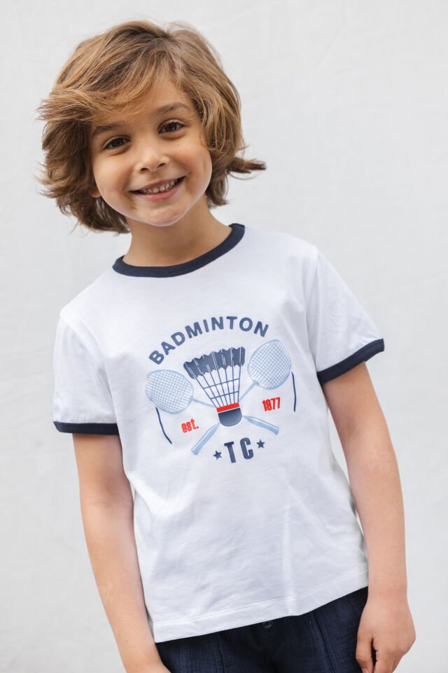 Kısa Kollu  T.Shirt Marine - Lacivert - 10Y