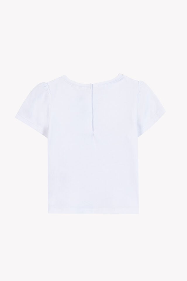 Coton T-Shirt Blanc - Beyaz - 6M