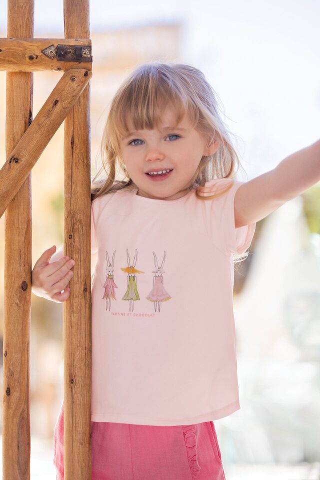 Coton T-Shirt Rose pâle - Soft pembe - 3Y