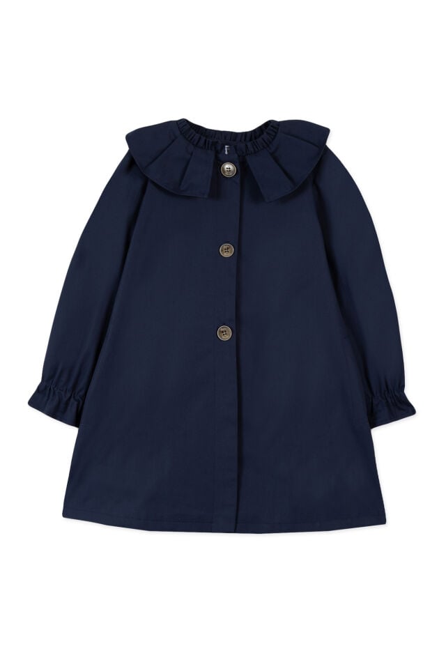 coton TRENCHCOAT Marine - 5Y
