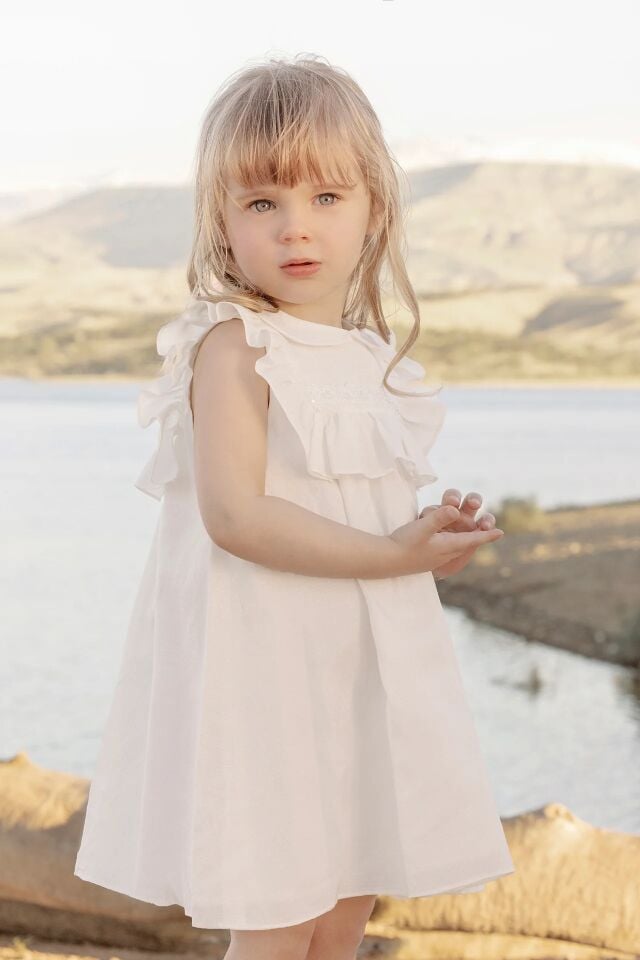 Ceremonie Bebek Elbise Nacre - 1Y