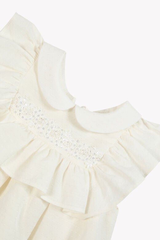 ceremonie Bebek Elbise Nacre - Ekru - 6M