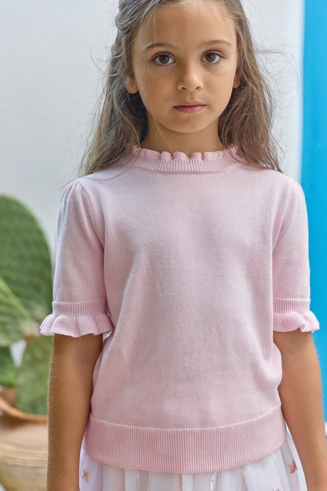 Kısa Kollu Şık Kazak