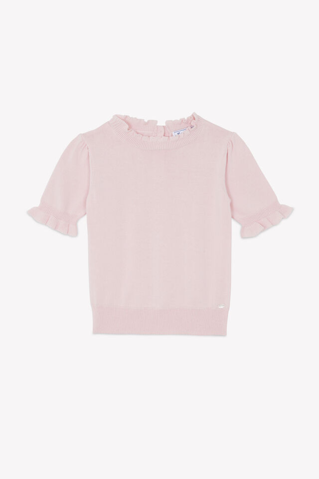 Kısa Kollu Şık Kazak Azalée - Pembe - 6Y