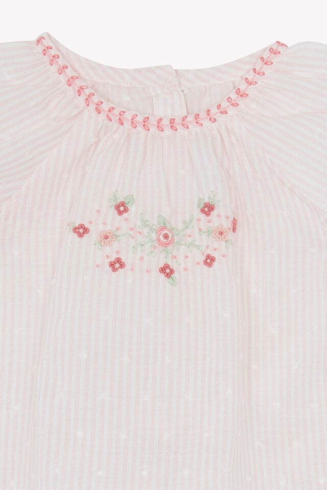 Tunik + Bloomer Rose pâle - 18M
