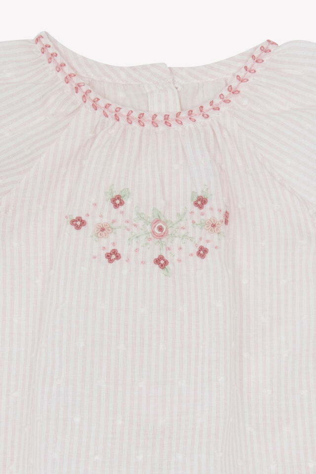 Tunik + Bloomer Rose pâle - 18M