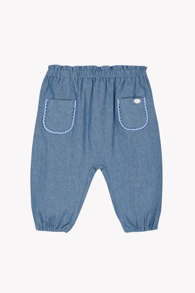 Cepli Coton Pantalon Indigo - Çivit mavi - 1Y