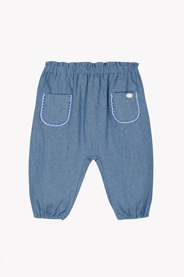 Cepli Coton Pantalon Indigo - Çivit mavi - 2Y