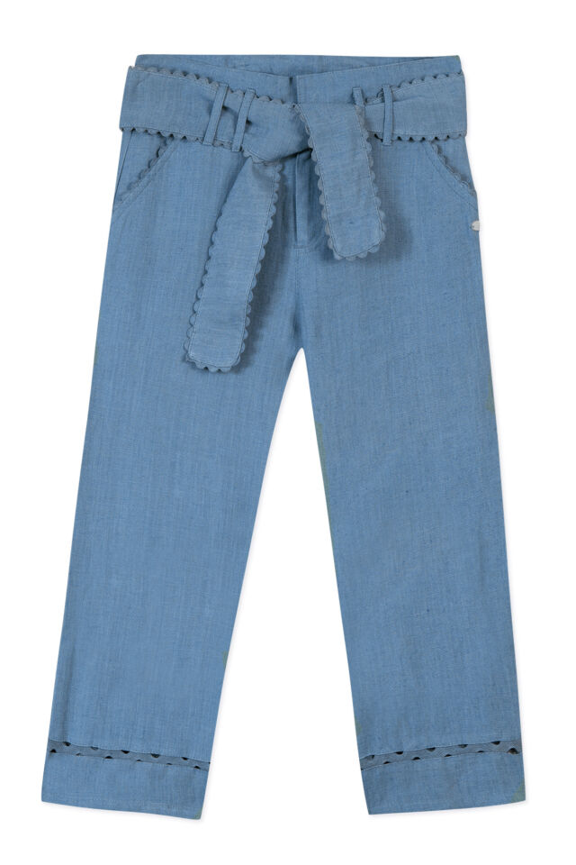 Keten Pantolon Bleu électrique - 8Y