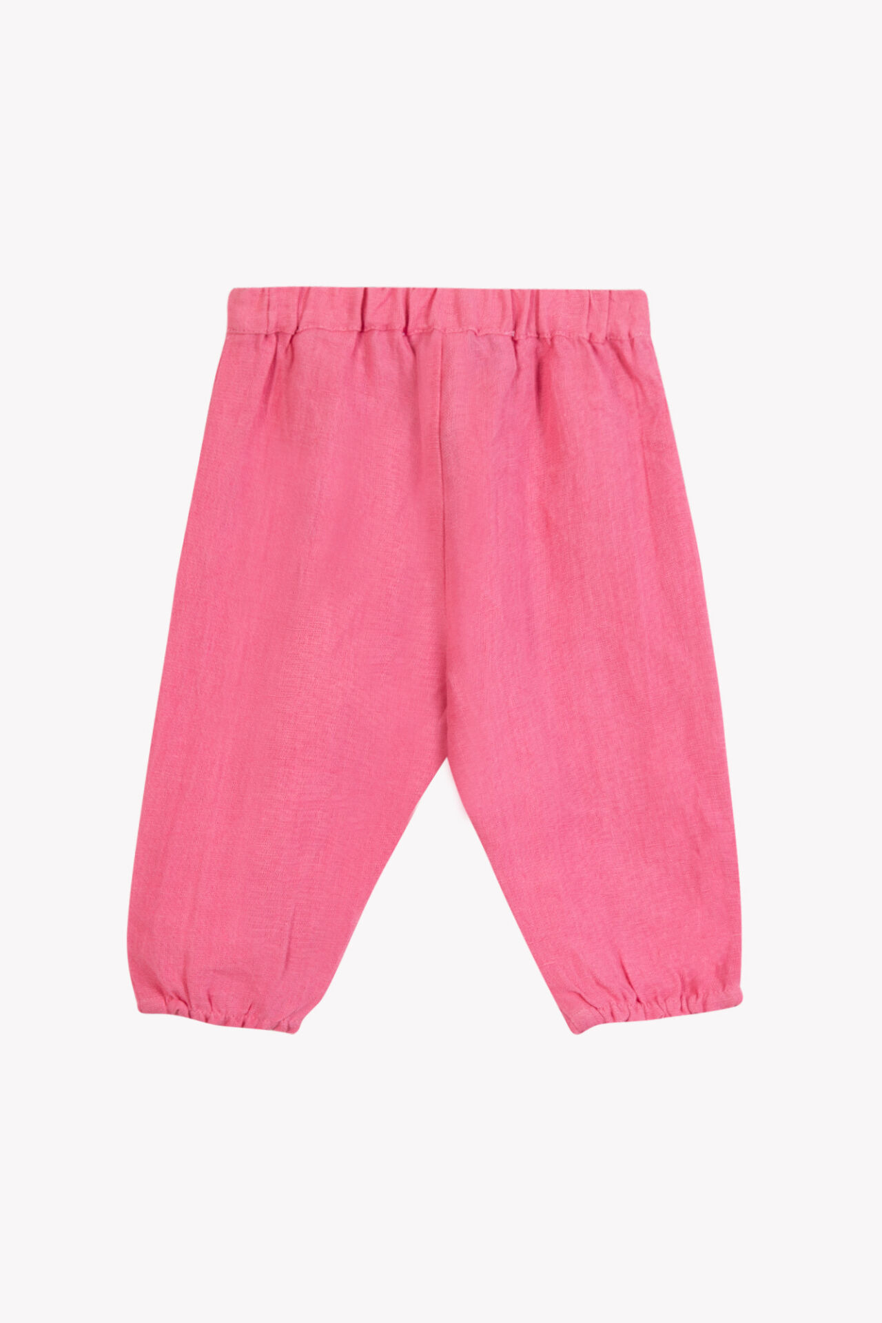 Düz Renk Keten Pantalon