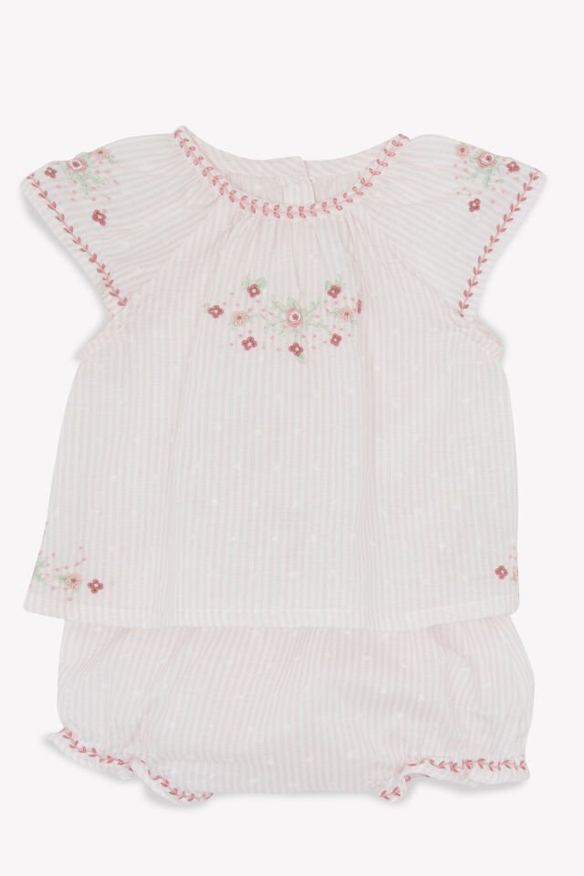 Tunik + Bloomer Rose pâle - Soft pembe - 9M