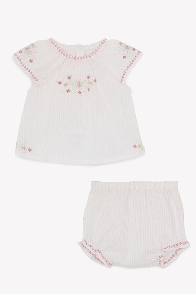 Tunik + Bloomer Rose pâle - Soft pembe - 9M