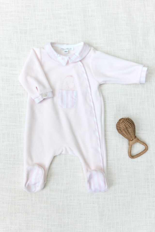 Garda Yakalı Kadife TULUM Soft pembe - 1M