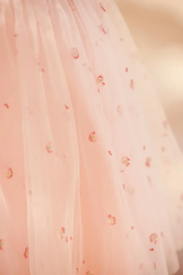 Şık Tül Elbise Pembe - 18M