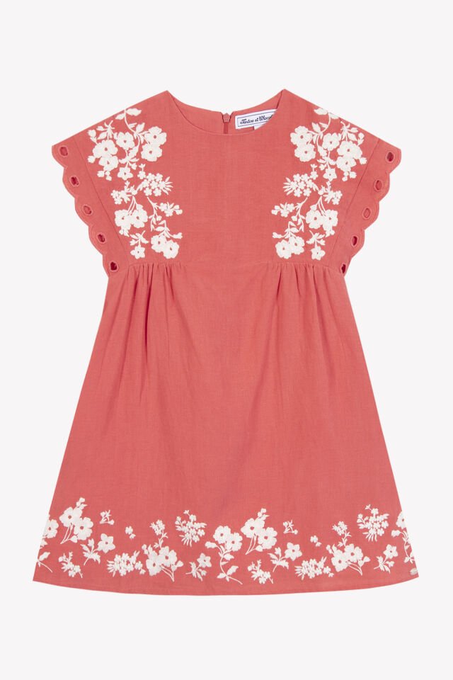 Keten Elbise Bougainvillier - 6Y