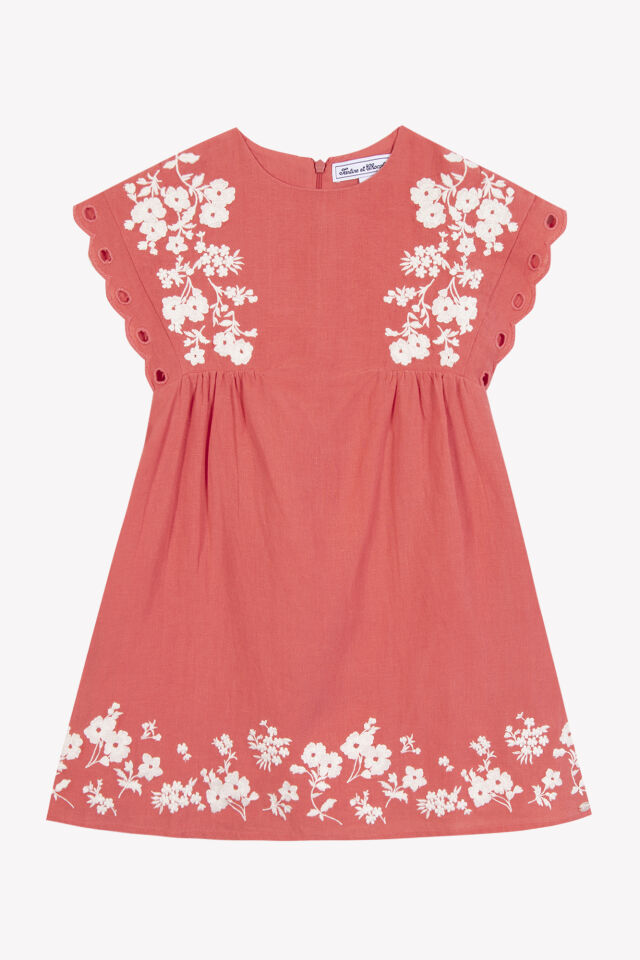 Keten Elbise Bougainvillier - 6Y