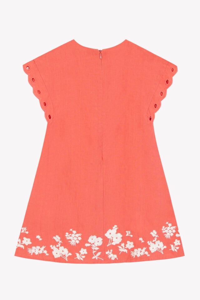 Keten Elbise Bougainvillier - 6Y