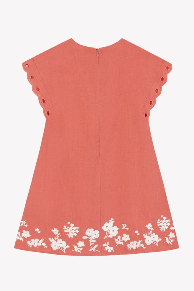 Keten Elbise Bougainvillier - 6Y