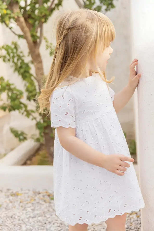 Coton Elbise Blanc - 1Y